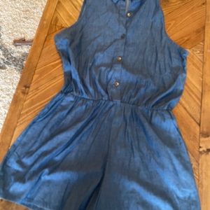Brand new jean romper!!
